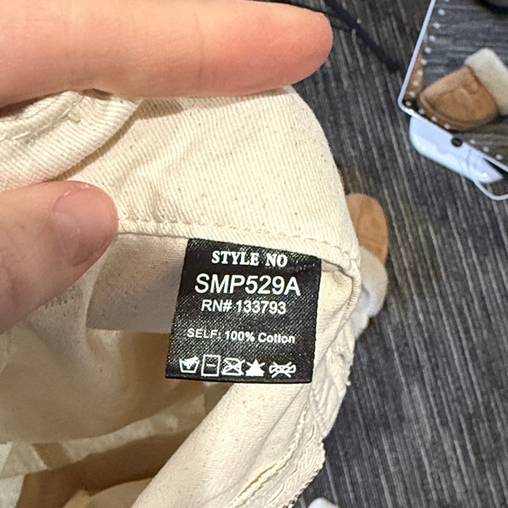 Pol Distressed White Patchwork Jeans - image 7